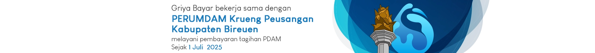 pembayaran tagihan PDAM Kab Bireuen