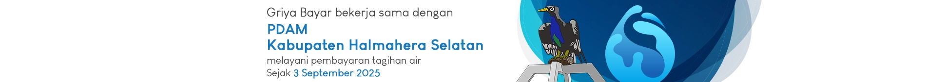 pembayaran tagihan PDAM Kab. Halmahera Selatan