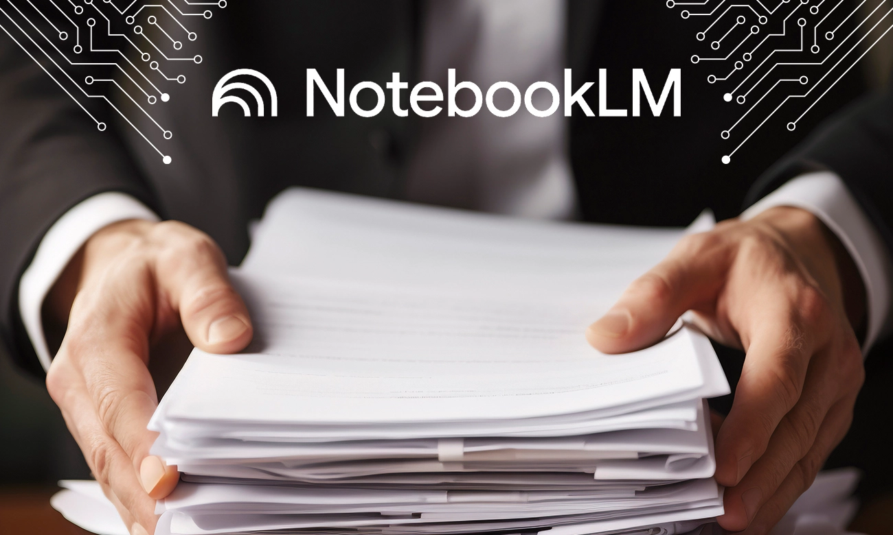ilustrasi ai merapikan dokumen menggunakan notebookLM