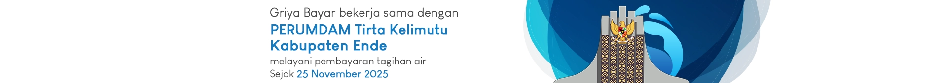griya bayar melayani pembayaran tagihan PDAM Kab. Ende