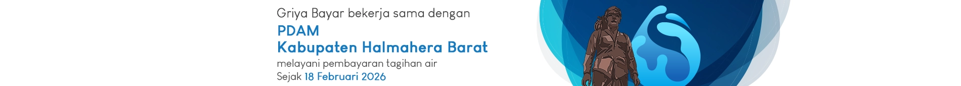 griya bayar melayani pembayaran tagihan PDAM Kab. Halmahera Barat