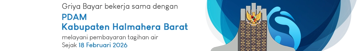 griya bayar melayani pembayaran tagihan PDAM Kab. Halmahera Barat