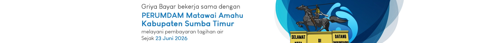 griya bayar melayani pembayaran tagihan air Kab sumba timur