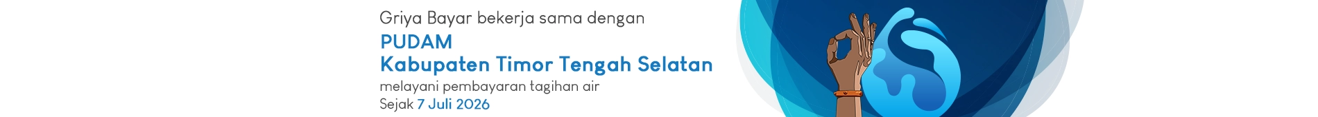 griya bayar melayani pembayaran tagihan PDAM Kab. Timor Tengah Selatan