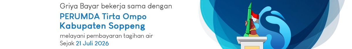 griya bayar melayani pembayaran tagihan air kab Soppeng