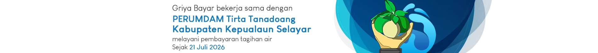 griya bayar melayani pembayaran tagihan PDAM Kab. kepulauan selayar