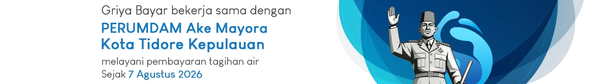 griya bayar melayani pembayaran tagihan PDAM kota tidore