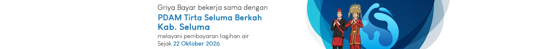griya bayar melayani pembayaran tagihan air kab Seluma